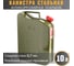 Канистра стальная, вертикальная, антикоррозийное покрытие, толщина стенки 0,7 мм, горловина с навинчивающейся крышкой, 10 литров AUTOPROFI KAN-700 (10L) 1