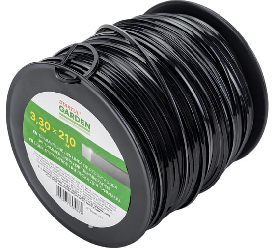 Леска для триммера Garden 3.3 мм, 210 м, сечение квадрат STARTUL ST6058-331 1