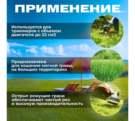 Леска для триммера Garden 3 мм, 28 м, сечение шестигранное STARTUL ST6051-30