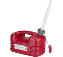 Канистра для бензина, полиэтилен, 5л, со сливом Pressol 21131