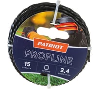 Леска Profline (2.4 мм; 15 м; скрученный квадрат) PATRIOT 805402206