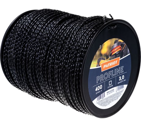 Леска Profline (3.0 мм; 400 м; скрученный квадрат) PATRIOT 805402233