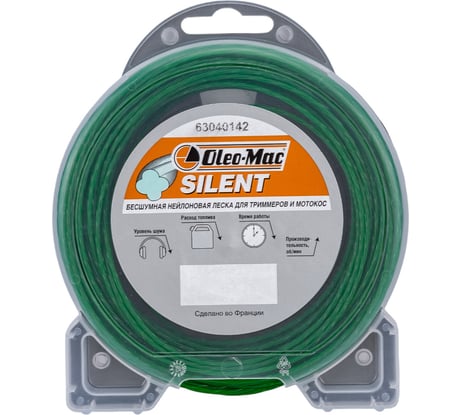 Леска 1.6мм 15м silent Oleo-Mac 6304-0142