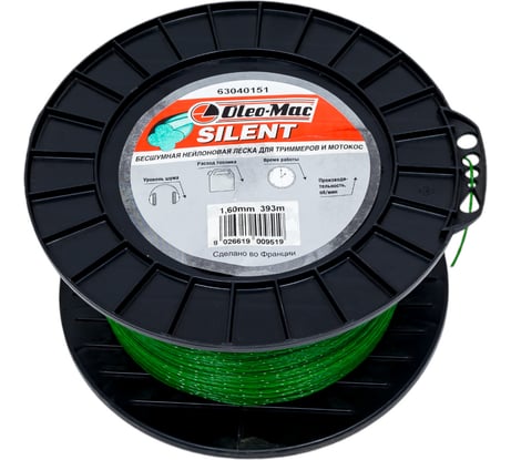 Леска 1.6мм 393м silent Oleo-Mac 6304-0151