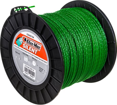 Леска 3.0мм 223м silent Oleo-Mac 6304-0154