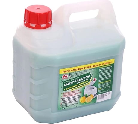 Средство для биотуалетов 3 л, верхний бачок, с ароматом лимона Артель Золотарь 3010403