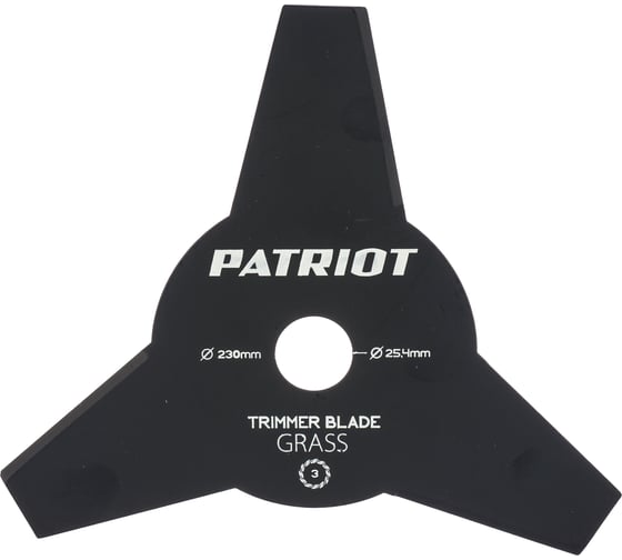Нож для триммера (230х25.4 мм) PATRIOT 809115200 1