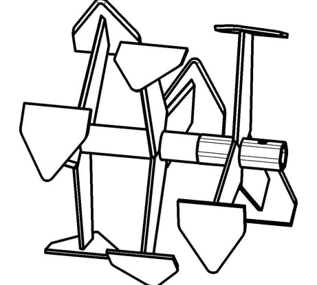 Фрезы "Гусиные лапки" (335х283 мм; 23 мм; 2 шт.) Целина 010227