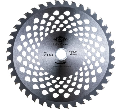 Диск твердосплавный для кустореза WOOD CUT (225х25.4/20 мм; 40 зубьев) DDE 910-430