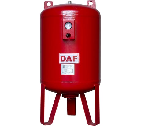 Бак расширительный вертикальный Tr150 (150 л; 16 бар; пред. давление 4 бара; EPDM; -10 до +110°С; красный) Mas Daf TR150-16bar-3001