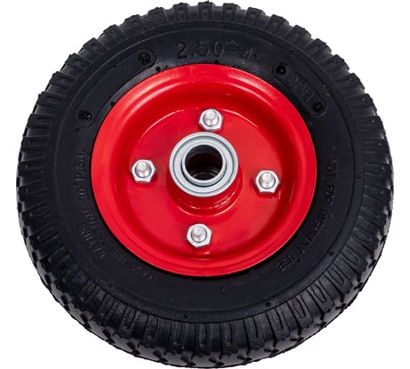 Пневматическое колесо PR 1401 металлический обод, симметричная ступица, шарикопшипник (200 мм, ось 20 мм, 2.50-4) TOR 1031438