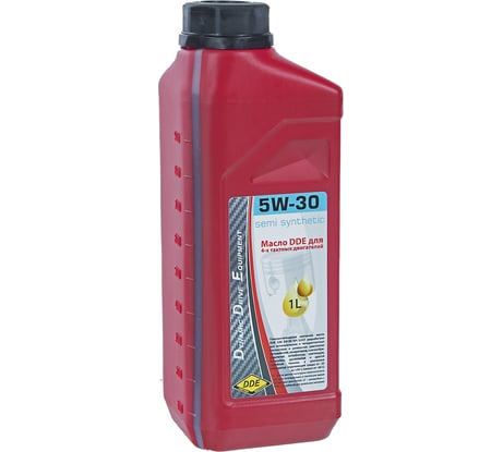 Масло 5W-30 (полусинтетическое, бензин/дизель, 1 л) DDE S-SAE5W-30