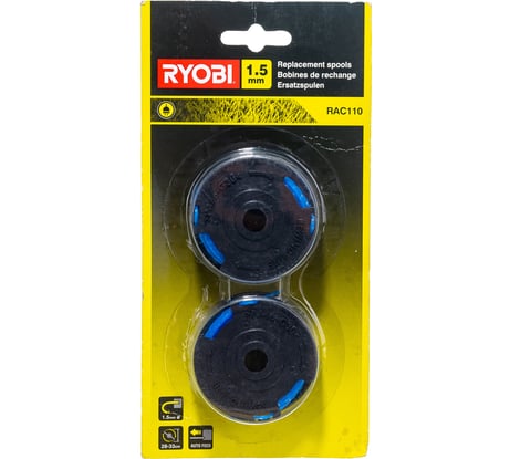Шпуля с леской для RLT4025 (1.5 мм; 2 шт.) RAC110 Ryobi 5132002775
