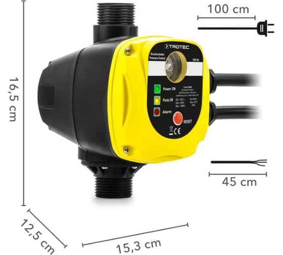 Реле давления электронное TDPDS без штекера TROTEC 4610000290