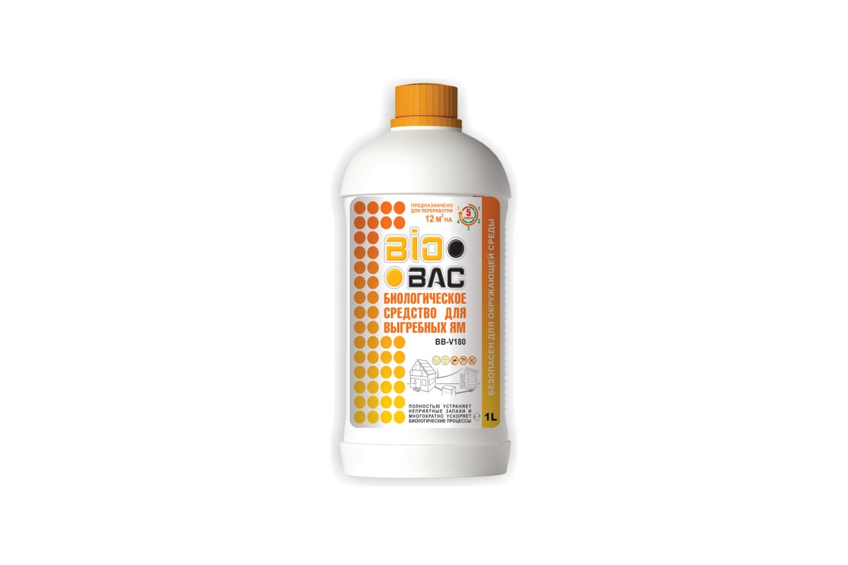 BIOBAC биологическое средство для выгребных ям BB-V 180 1 Л