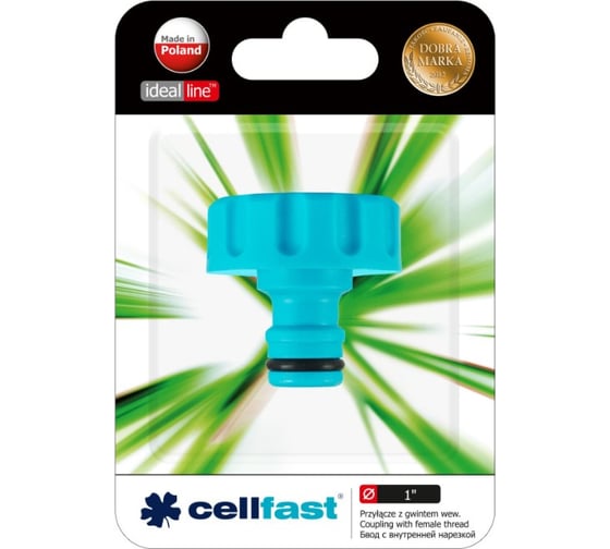 Коннектор с внутренней резьбой 1", упаковка - блистер Cellfast 50-220 1