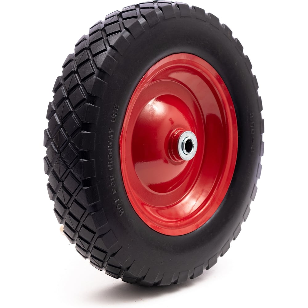 Колесо пневматическое (14x3.5-8 pneum; сварное; ось 16 мм; длина 80 мм ...