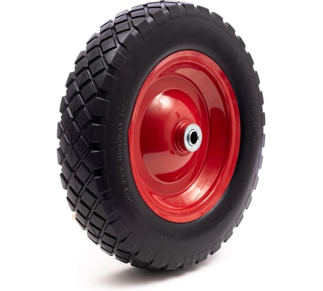 Колесо пневматическое (14x3.5-8 pneum; сварное; ось 16 мм; длина 80 мм) ENIFIELD 14x3,5-8 Pn W 16/80