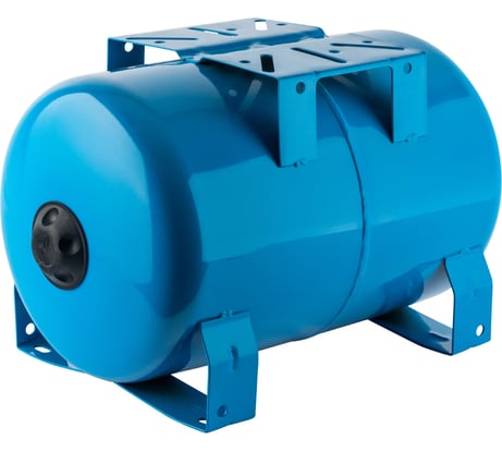 Расширительный бак гидроаккумулятор STOUT 20 л. горизонтальный синий STW-0001-100020