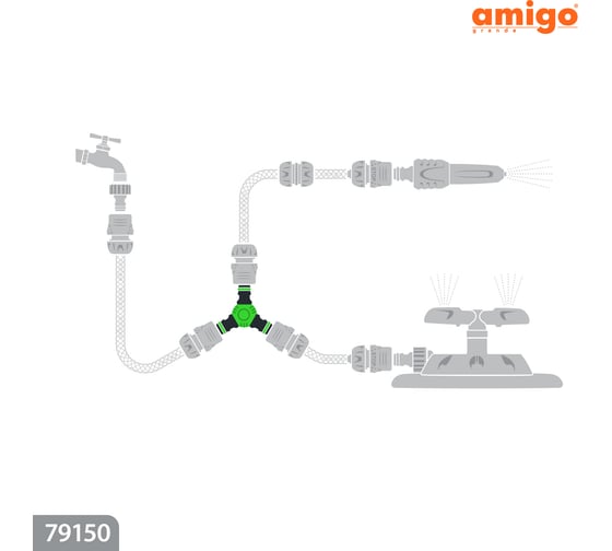 Тройник соединительный AMIGO 79150