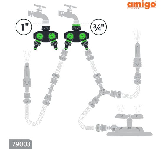 Коннектор разветвитель AMIGO 79003