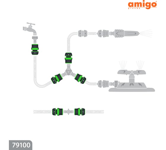 Коннектор 1/2 AMIGO 79100