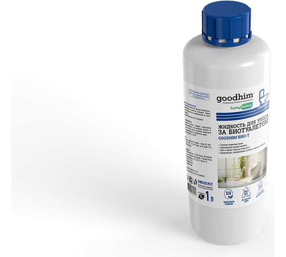 Жидкость для биотуалетов, септиков и выгребных ям BIO-T (1 л, концентрат) Goodhim 30912