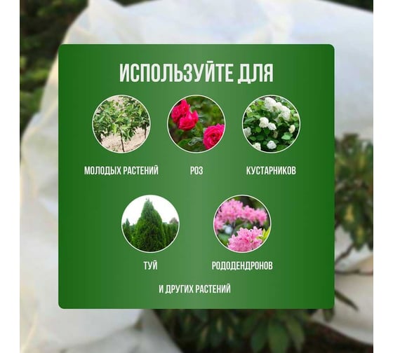 Зимние укрытия для растений 80x100 см, белый, ГеоПластБорд 00-00003456