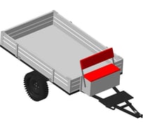 Тележка мотоблока ТМ-2000 (R13, ступица 60x5) Спецпроф ТМ-2000(R13)