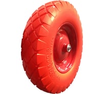 Колесо PU 4.00-8 (390 мм; втулка 107 мм; подшипник 15 мм) для тачек WB 121S, WB 180S Tsunami D0KB8A4AIR40003