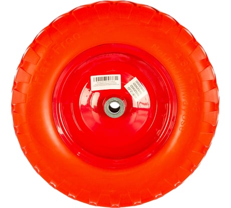 Колесо PU 4.00-8 (390 мм; втулка 95 мм; подшипник 20 мм) для тачек WB 120D, WB 200D, WB 300D Tsunami D0KB8A4AIR40004