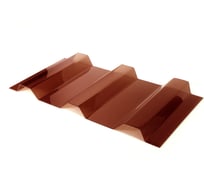 Профилированный монолитный поликарбонат мп/с-20 0.8 мм, 1800x1150 мм, (13 терракотовый, 1uv) Novattro 4604638006876