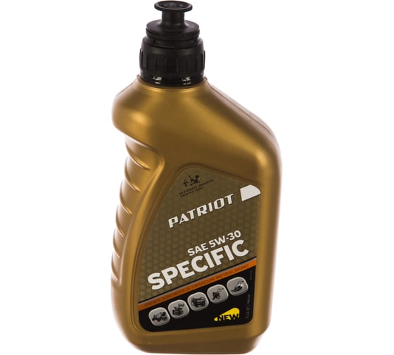 Масло всесезонное полусинтетическое SPECIFIC HIGH-TECH 5W-30 (0.946 л) для 4-х тактных двигателей Patriot 850030595