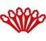 Нож пластиковый 24 шт. для триммеров ART 26 Li; ART 26 Easytrim; ART 26 Accutrim Bosch F.016.800.183 1