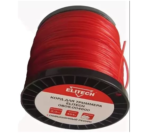 Леска звезда, 2 мм, 454 м Elitech 0809.004600 1