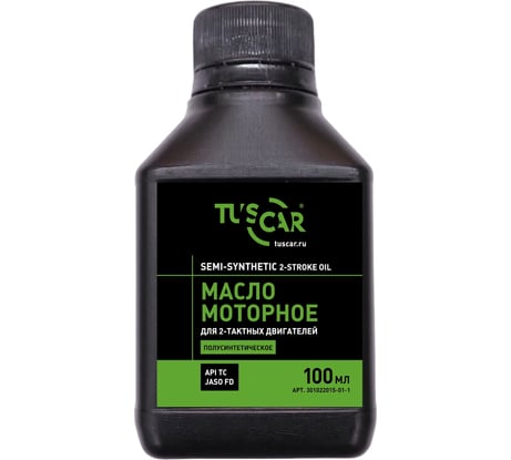 Масло полусинтетическое 2-х тактное 0.1 л, API TC/JACO FD TUSCAR 301022015-01-1