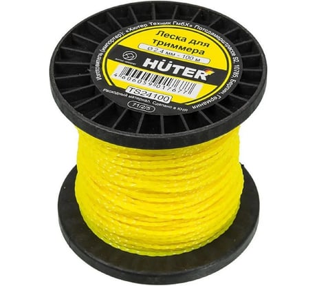 Леска витой квадрат 2.4 мм, 100 м Huter  TS24100 71/2/5