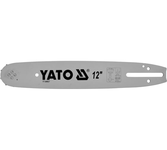 Шина для бензопил, 12", 3/8"U YATO YT-84927 1