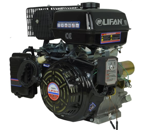 Двигатель LIFAN 192FD D25, 18А 00-00000477