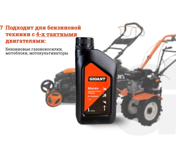 Масло полусинтетическое Premium 4-х тактное 1 л Gigant G-0403