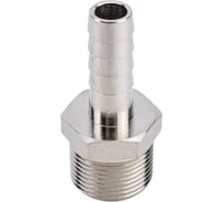 Штуцер DOUBLE-LIN наружная резьба 1" латунный никелированный диаметр 19.5 мм LL6046 1"-19.5