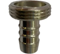 Фитинг DOUBLE-LIN нр/штуцер латунный никелированный 3/4"-14.3 LL6178 3/4"-14.3