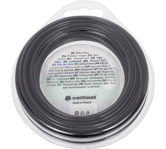 Леска PREMIUM (2.4 мм; 15 м; круг) для триммеров Cellfast 35-033