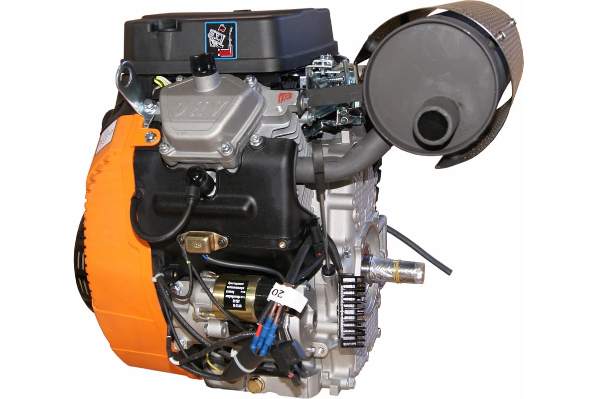 Двигатель бензиновый 29 л.с., горизонтальный вал 25 мм Lifan 2V80F-2A .