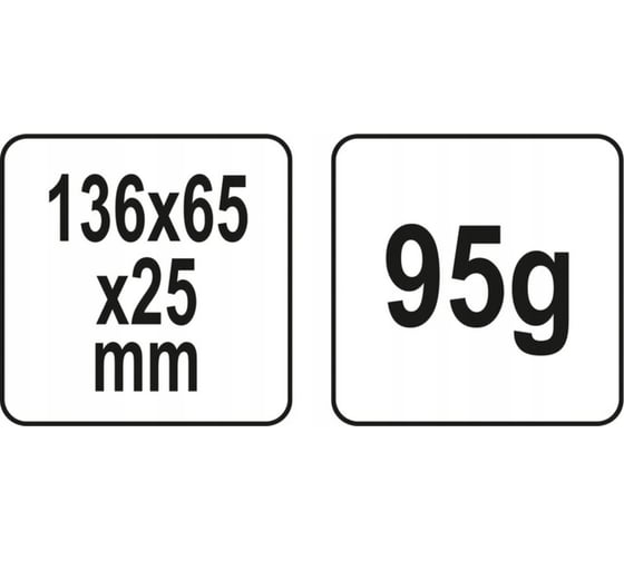 Клин для расколки древесины 136x65x25 мм YATO YT-79883