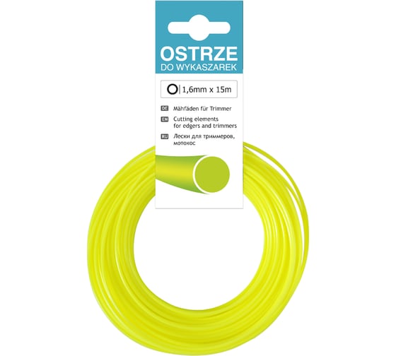 Леска ECO (15 м; 1.6 мм; круг) для триммеров Cellfast 37-002 1
