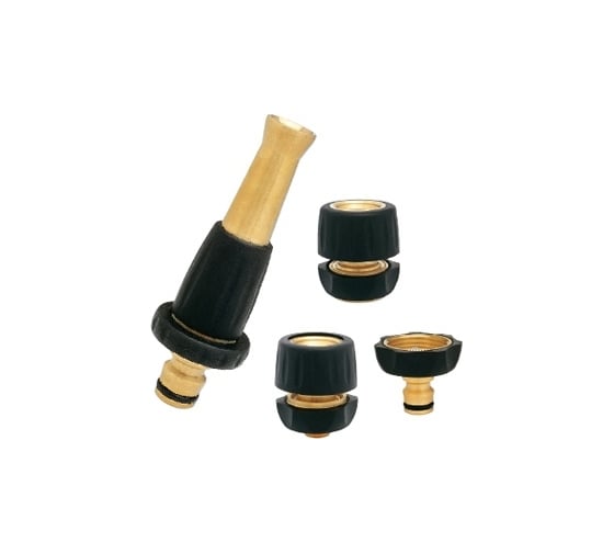 Набор латунный для шланга (2 соединителя 1/2-5/8 ", переходник 3/4", наконечник 1/2''- 5/8'') GF 2422 18123 1