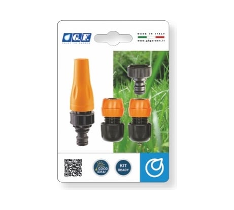 Набор для шланга (2 соединителя 1/2''-3/4", переходник 3/4", наконечник 1/2''-3/4'') GF 5444 37623