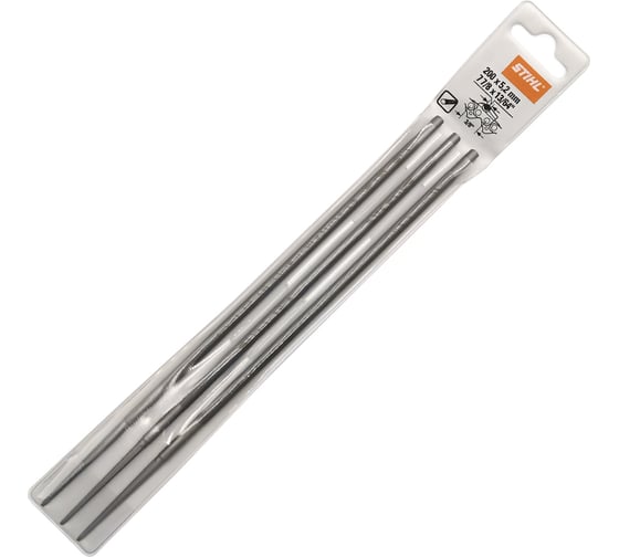 Круглый напильник (5.2x200 мм, 3 шт.) Stihl 5605-773-5203К 1