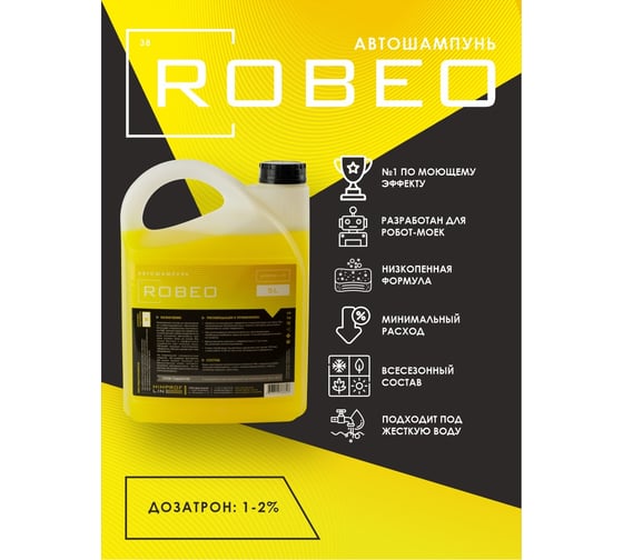 Автошампунь для бесконтактной мойки Robeo 20 л Himprofline HR-030-20